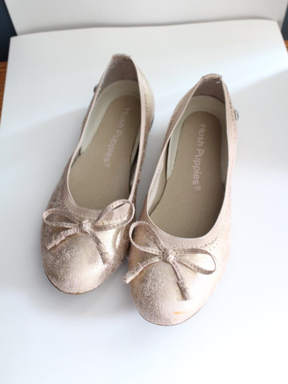 Hush Puppies Size 12 Rose Gold Ballet Style Shoes